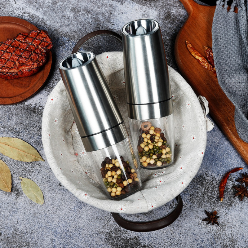 Mulli elektrik për kripë dhe piper, me rregullim të trashësisë (9)