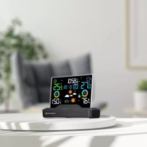 Stacioni i motit me ngjyra BRESSER radio me ekran pa kornizë 1