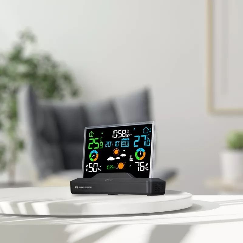 Stacioni i motit me ngjyra BRESSER radio me ekran pa kornizë 2 Stacioni i motit me ngjyra BRESSER radio me ekran pa kornizë 2