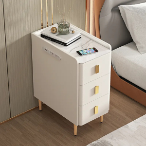 Komodinë me Karikim Wireless dhe Dritë LED model 2