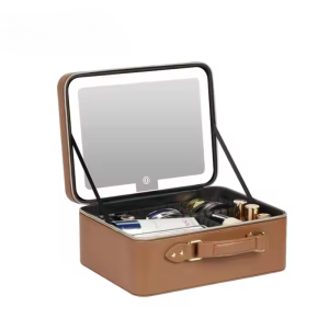 Kuti Kozmetike Praktike me Ndarëse dhe Pasqyrë për Çdo Rast