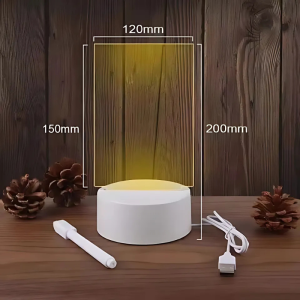 Ndriçues Dekorativ me Pllakë Akrilike për Shkrim dhe Fshirje 2