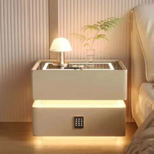 Tavolinë  Multifunksionale me Ndriçim LED dhe Kasafortë Inteligjente