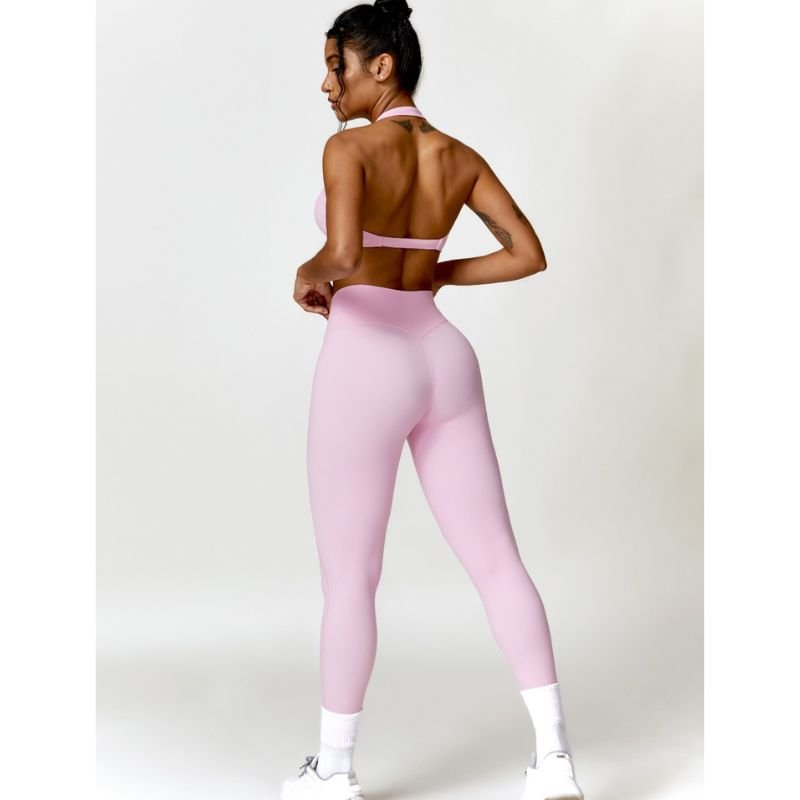 Streçe Rozë për Fitness Streçe rozë të buta dhe të rehatshme për trupin e femrës