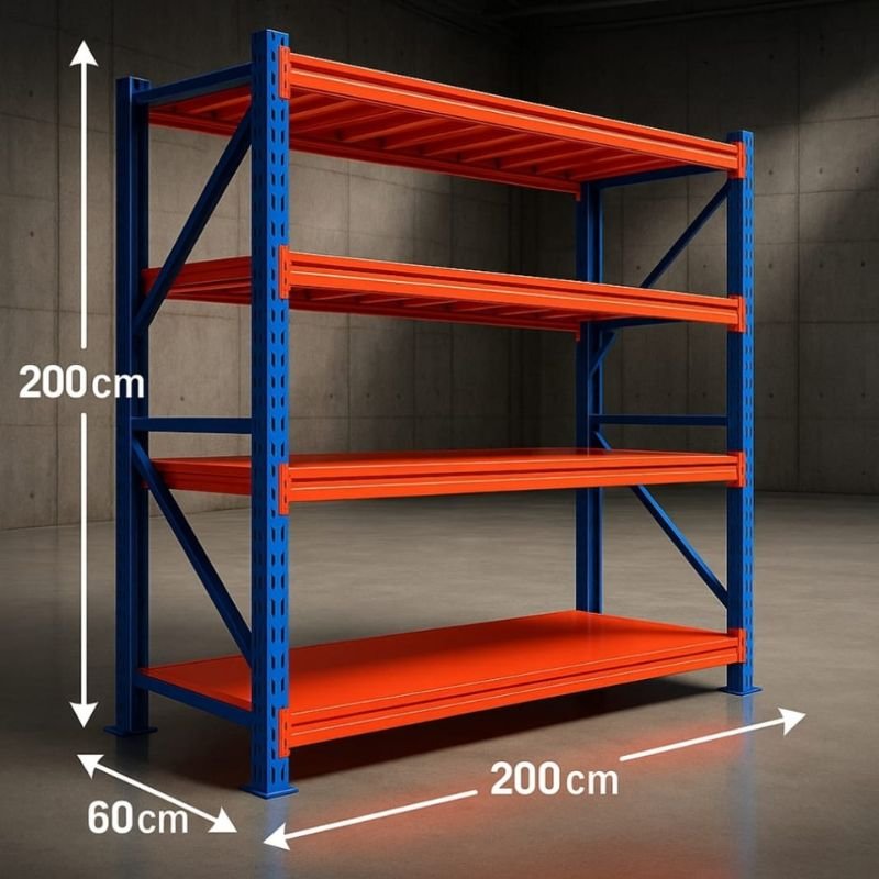 Rafte magazinimi 800x800 Rafte modulare të personalizueshme për hapësira magazinimi