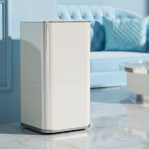 Kosh mbeturinash blu me sistem shtypjeje