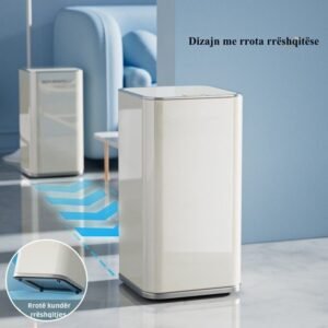 Kosh mbeturinash blu me sistem shtypjeje