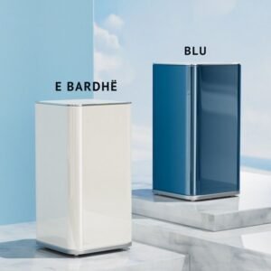 Kosh mbeturinash blu me sistem shtypjeje