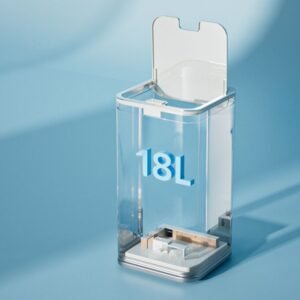 Kosh mbeturinash blu me sistem shtypjeje