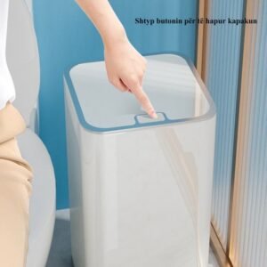 Kosh mbeturinash blu me sistem shtypjeje