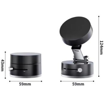 Mbajtëse telefoni me vakum dhe bazë të bardhë për tavolinë