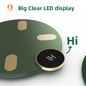 Peshore inteligjente WELLAND me ekran LED dhe lidhje Bluetooth për matje trupore