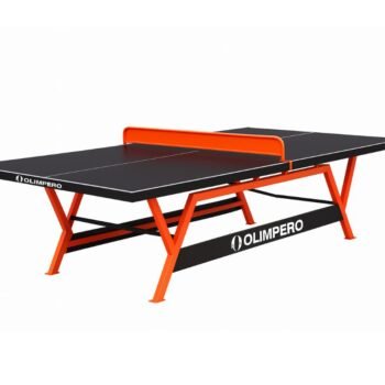 Tavolinë pingpongu e jashtme me logo Olimpero, e përshtatshme për kopshte dhe palestra