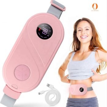 Brez për ngrohje barku me bateri të karikueshme USB