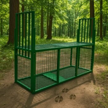 Kafaz çeliku profesional për kapjen e drerëve dhe kafshëve të mëdha