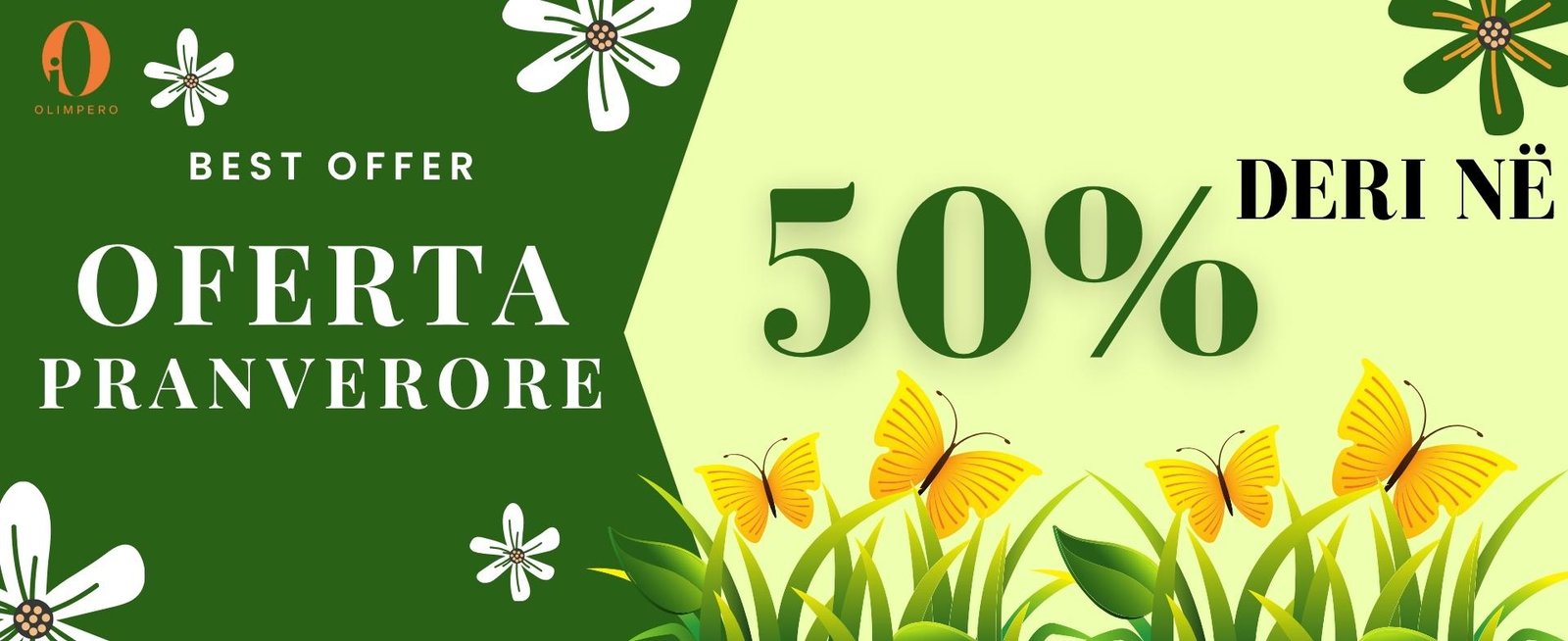 Ulje pranverore ne olimpero,ulje deri ne 50%